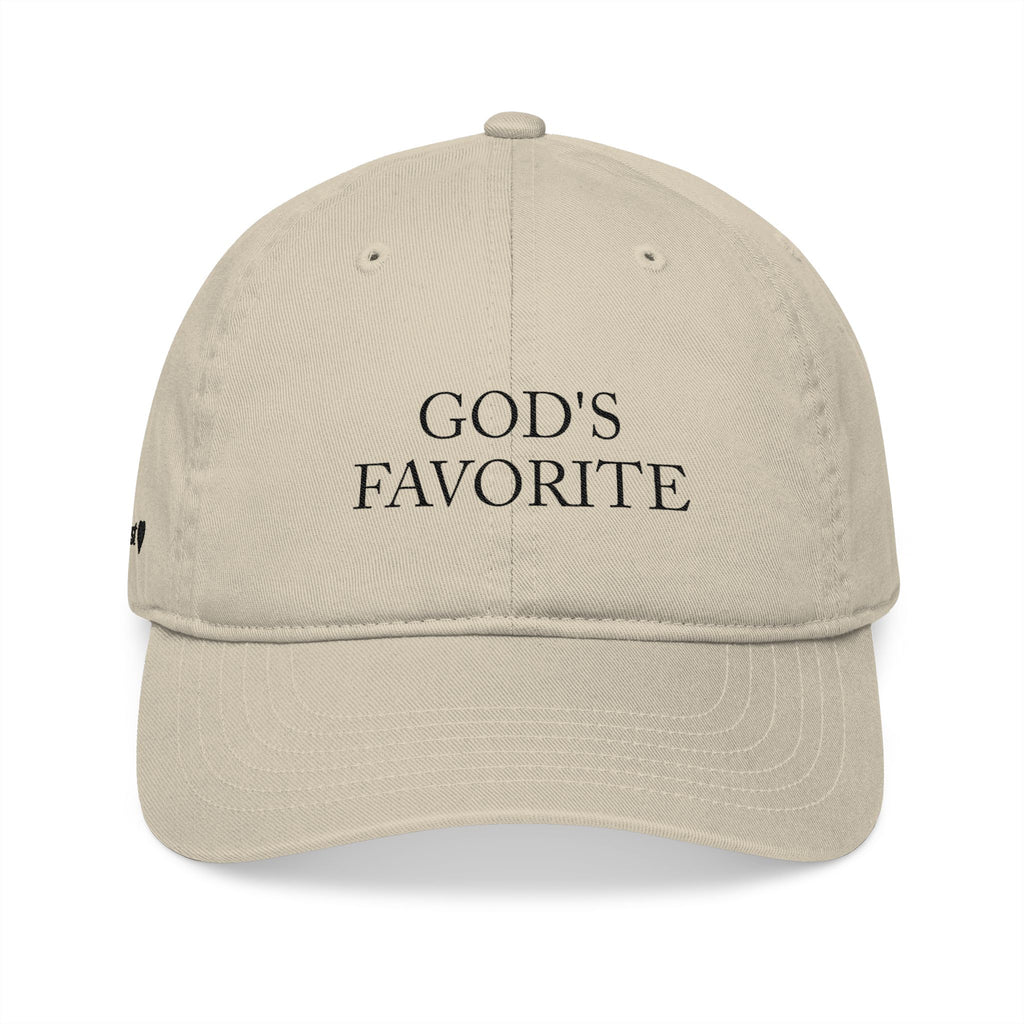 God's Favorite embroidered baseball cap | Be Alma back embroidery