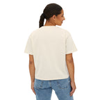 Women's Boxy Tee — Minimal Monogram 'BA' Graphic Tee