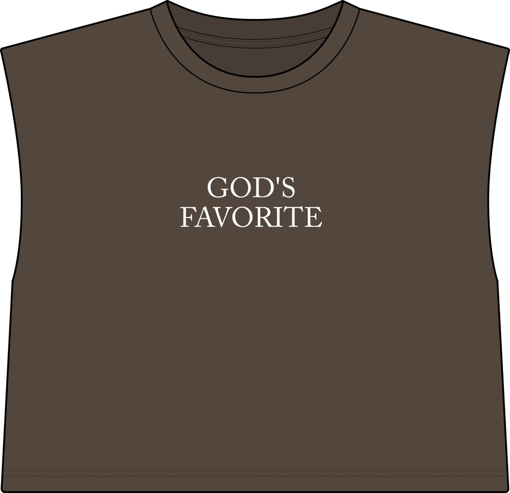 God's Favorite Muscle Tee — Women's Religious Graphic Tank