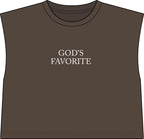 God's Favorite Muscle Tee — Women's Religious Graphic Tank