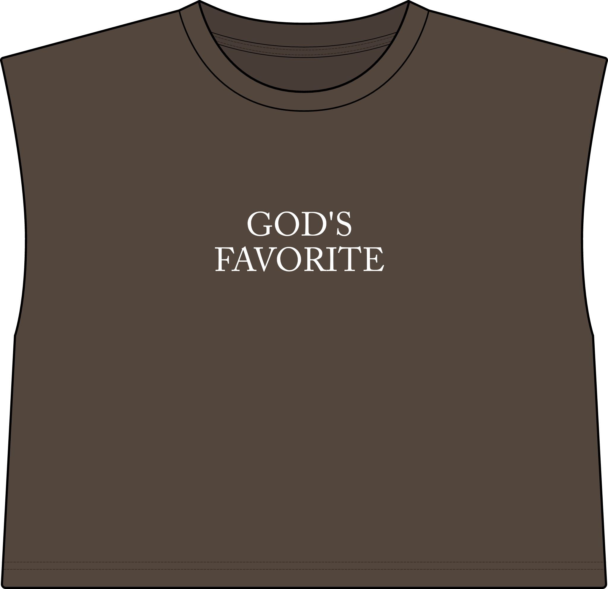 God's Favorite Muscle Tee — Women's Religious Graphic Tank